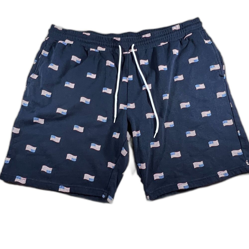 Mens IML Navy American Flag Shorts - XXL